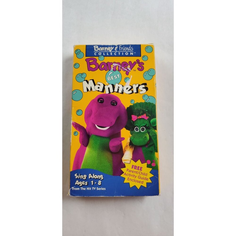 Vintage Barney & Friends Collection Barney's Best Manners Sing Along VHS 1993